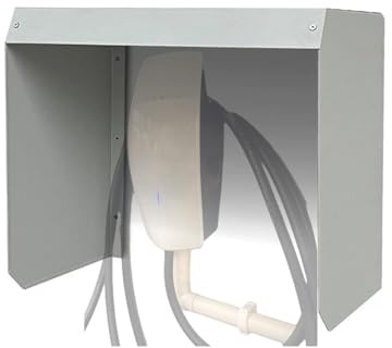 Elitix Outdoor Ev Charger Housing Enclosure Box, Wall-mounted Pedestal for Tesla Home Charger, Weatherproof Charging Cable Holder/Electric Cable Cover(A,WxHxD 65x40x25cm/25x16x10in)