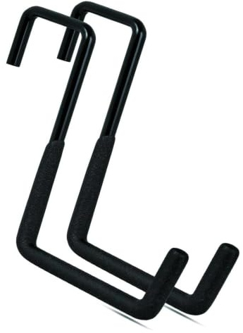 wdsilkbo 2 Pack Large S Hooks for Hanging, Heavy Duty Rafter Hooks for Garage Storage, Fence and Ladder Hangers, Utility Hooks for Bikes, Hoses, Tools, and Chairs