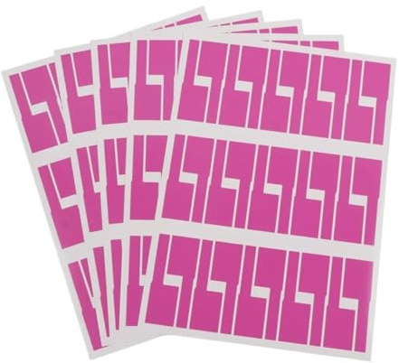 Marcatori per Cavi Adesivo For Etichette For Cavi Di Rete A4 Autoadesive Impermeabili Colorate For Elettrici Organizza L'identificazione Del Cavo per Identificare(Purple-5sheet)