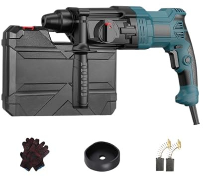 Martello Elettrico Rotativo Multifunzione Da 800 W, Trapano A Percussione 3 In 1, Set Di Macchine For A For Calcestruzzo Domestico Elevata Capacità Di Perforazione(B SET)