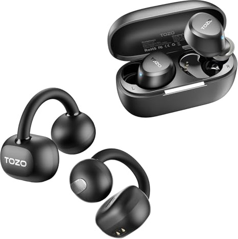 TOZO A1 Wireless Earbuds, Bluetooth 5.3 Earphones Support APP EQ Setting OpenEarRing Open Ear Headphones
