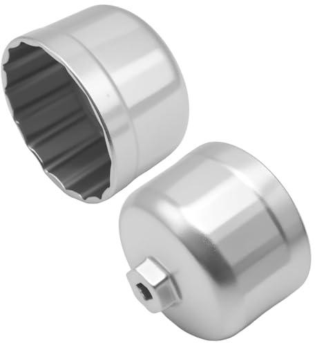 MXGHIR Llave para filtro de aceite, 86 mm, llave con 16 flautas | Adecuado para quitar la tapa de la carcasa de los filtros de aceite de BMW y Volvo del tipo de cartucho