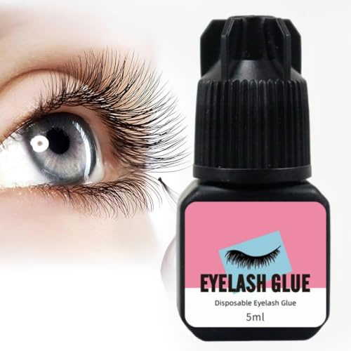TAHJOS 5ml Colla per Ciglia Finte – Impermeabile e a Lunga Durata, Asciugatura Rapida, Ideale per Extension Ciglia – 1 Pezzo