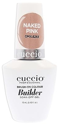 Cuccio Brush-On Builder Soak-Off Gel - Naked Pink 13ml