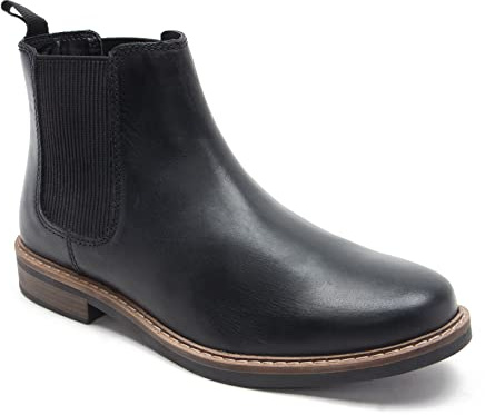 Red Tape Bamford, Stivali Chelsea Uomo, Black, 48 EU