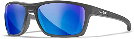 Wiley X │ WX Kingpin | Sonnenbrille Herren | Sonnenbrille Herren Polarisiert │ 100% UVA/UVB-Schutz | Ideal bei Outdoor-Aktivitäten | Fahrradbrille Wandern Sport Laufen │ Sonnenbrille Verspiegelt
