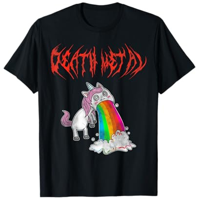 Festival De Metal Metalero Unicornio Death Metal Metalcore Camiseta