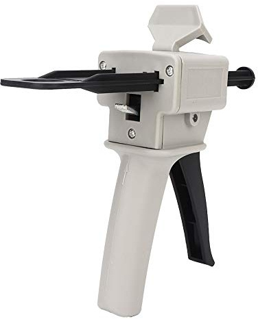 Uadme Epoxid Kleber Pistole, 50ml Dosierpistole für AB Epoxid, Universelles 1:1 und 2:1 Dispensing Gun zum Auftragen von Klebstoff, Doppelkartuschen Applikatorpistole