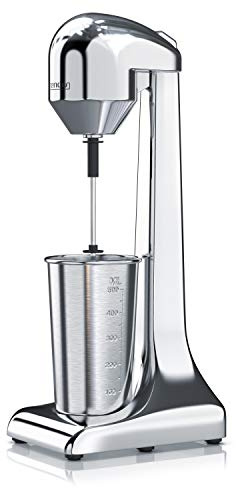 Arendo - Mixeur mélangeur de boissons, Mixer Plongeantblender shaker, Mixeur électrique cuisine, 2 vitesses 22.000 tr/min, Récipient 500ml inox, pour boissons protéinées Smoothies Milkshakes Cocktails