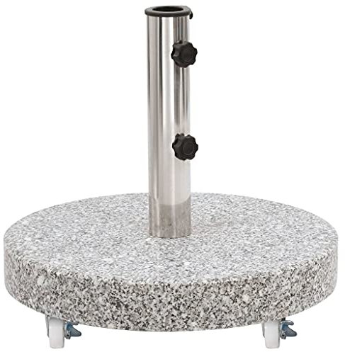 TALCUS Home Furniture Parasol Base Granite 30 kg Round Grey