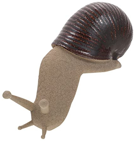 Beige Keramik Schneckenornament Kleiner Gartendekoration für Pflanzen