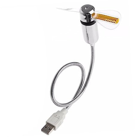 HOMSFOU Mini Ventilador Flexible Usb Para Portátil Tableta Ventilador De Cuello De Cisne Escritorio