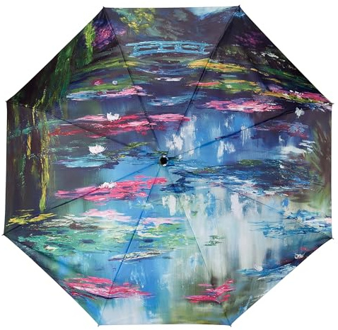 Folding Umbrellas by Galleria, Japanese Garden Giverny, 41 inches (width) x 24 inches (height), Asian
