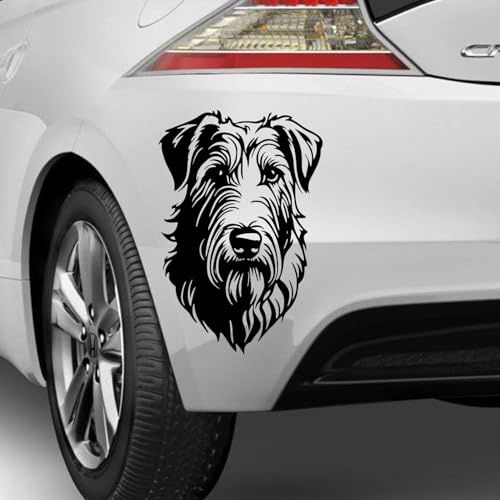 Rakelfix Irish Wolfhound irischer wolfshund Aufkleber Sticker Hunde Hunde Dog Personalisierbar Name,Text,Größe Wunschtext Auto Autoaufkleber Wandtattoo