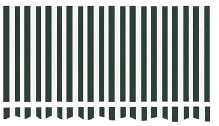 ERHNGL Toldo de Rayas de Repuesto, retráctil, Manual, de 2,08 m, 3,04 m, 4,98 m y 6,1 m, para Exteriores, Impermeable (Verde, 300 x 200 cm)