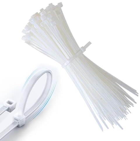 Eastrise Bridas para cables, gruesas, resistentes, grandes, resistentes, de plástico de nailon con autobloqueo, 100 mm x 3,6 mm, extralargas, paquete de 100 unidades, color negro (paquete de 100