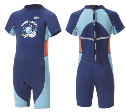 Gimilife Traje de Neopreno para Niños Niña - Neopreno Niño 2mm Térmico, Trajes Enteros/Cortos - Ideal Buceo y Surf