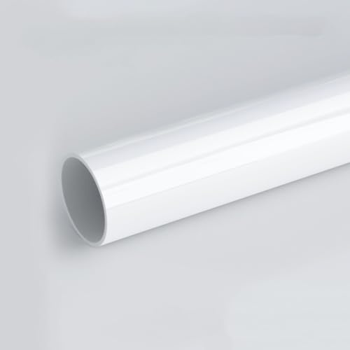 COYOUCO PVC-Rohr 200 mm Außendurchmesser x 3 mm Wandstärke Länge 0,2 m bis 1,5 m Hartplastikrohr für Entwässerung, Heimwerker, Heimwerkerprojekte 1 Stück,1M