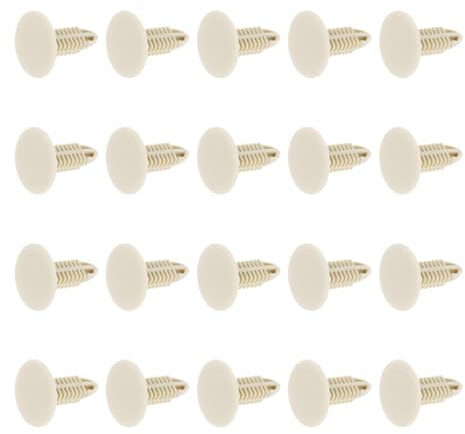 VGOL Lot de 20 Chevilles de Fixation pour Panneaux de Camping-Car 17,5 X 23 Mm Clips en Plastique Fixations pour Caravane Avant Ou Arrière BPC1