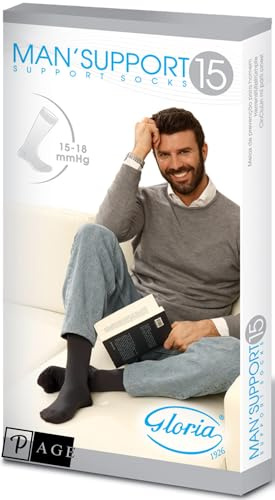 Gloria Med MAN SUPPORT 15 Gambaletti Sintetico uomo Calze a compressione graduata 15/18 mmHg