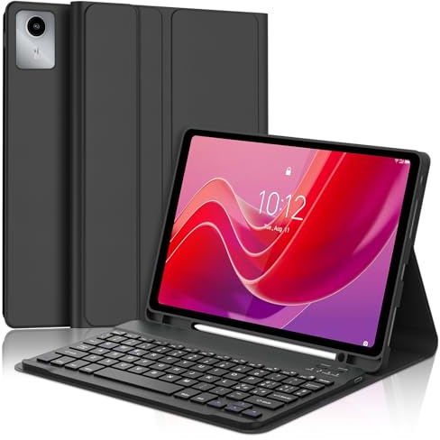 Zoo_huuie Tastiera Tablet per Lenovo Tab M11, Magnetica Bluetooth Cover Tastiera per Lenovo Tab M11 2024 11 Pollici TB330XU/ TB330FU con Portapenne, Italiano QWERTY, Nero