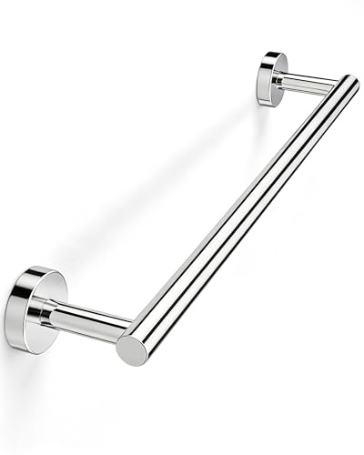 WZKALY Towel Rail Wall Mounted, 51cm Stainless Steel Towel Holder, Chrome | Towel Rails for Bathroom or Kitchen