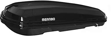 MENABO - MENABO Diamond Roof Box Black Gloss Duo 500Ltr - Diamond 500 Duo Black