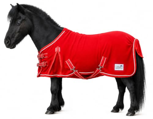 Abschwitzdecke ROT Knallrot Minishetty Mini Shetty 60 65 70 75 80 85 90 95 100 Tysons Breeches Minipony Line (85)