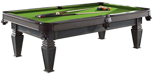 Billiard-Royal Billardtisch Pooltisch Modell Adonis 8ft. mit hochwertigem K-55 Bandengummi und freier Tuchwahl, Tuchfarbe:ohne Tuch