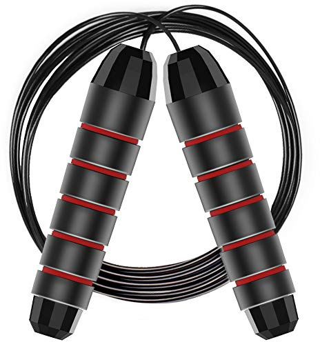 Skipping Rope, Jumping Rope For Adults Kids Fitness, Adjustable Jump Rope with Non Slip Handle Weighted Boxing Skipping Rope For Exercise, Fat burning, Workout Home or Gym personal Training