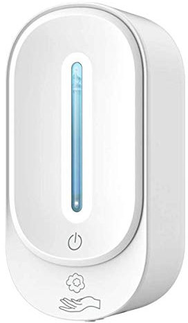 HAYAN - Dispenser automatico per disinfettante a parete, in schiuma, spray, gel, 350 ml, funzionamento a batteria, per casa e pubblica, colore: bianco