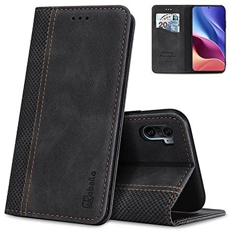 AKABEILA Funda para Xiaomi Poco F3/Xiaomi Mi 11i/Redmi K40/Redmi K40 Pro/Mi 11X Cuero sintético Flip Wallet Case con magnético para Tarjetas Folio Funda Protectora de Pantalla a Prueba de Golpes