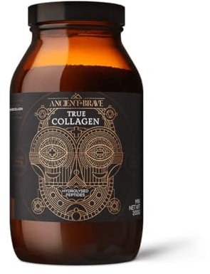 Ancient + Brave True Collagen 200g - Grass-Fed Bovine Collagen Powder - 100% Hydrolysed Collagen Peptides (Type 1) High Protein Supplements for Women - Fasting, Beauty, Keto - Skin, Hair & Nail Health