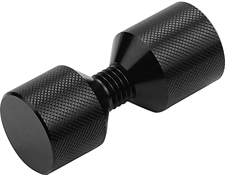 1-1/8 Two Hole Flange Alignment Pin 6061 Aluminum Anodized Black Oxide Finish Lightweight Construction Durable Detachable Threaded Double Hole Pins (1pcs)