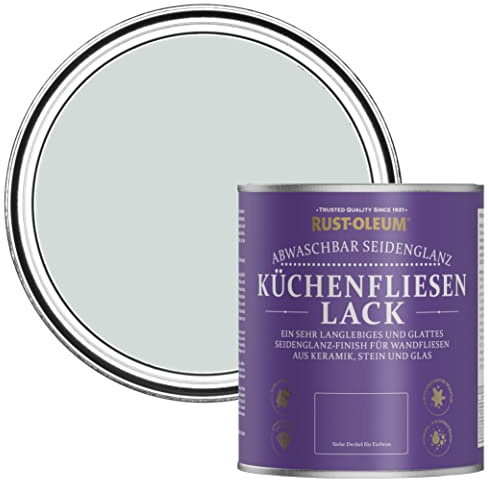 Rust-Oleum Grey water resistant Kitchen Tile Paint in Satin Finish - Dove 750ml