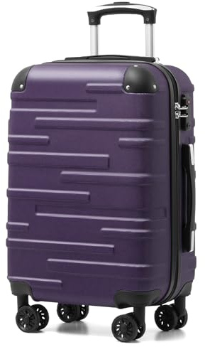 COOLIFE Handgepäck Koffer 56 cm M, Hartschalenkoffer 38 L, TSA Schloss | 56x39x22cm für EasyJet, leicht ABS-Hartschale, leise 360° Rollen, YKK-Reißverschluss, stoßfeste Ecken, Kurztrips, Flugreisen