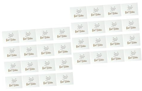 STOBOK 2 Sätze à 100 Stück Geschenkbox Dekorationskarte Babyparty-grußkarten Danke Gruß Feiertagsgrußkarten Danke Karten Festival Danke Guft-karten Hochzeit Braut Weiß Einladung Papier