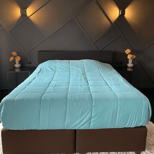 Zelesta Easybed Light Bettdecke 240x220 4 Jahreszeiten - Bettwäsche winterdecke und Sommer-Bettdecke Duvet - Waschbare bettdecke ohne Bezug - Anti-Allergene Steppdecke - Bettwäsche mit Muster