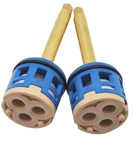 Kartuschen-Wasserhahnventil, Wasserhähne-Kartusche, Mischbatterie-Kartusche for Einhand-Küchenwaschbecken-Wasserhahn, 33/35 mm, Ersatz-Keramik-Wasserhahnventil, 2-Wege-Umsteller, Dusche, Badewanne ( C