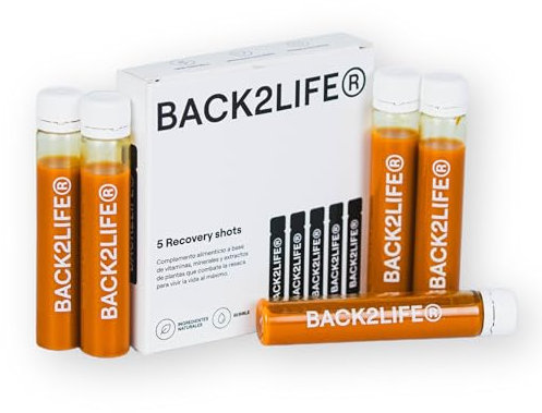 BACK2LIFE - Kit Anti resaca | Magnesio, Vitamina C, Vitamina D, Vitamina B12 | Magnesio Glicinato y Vitaminas para el Cansancio | Vitamina E y Ginseng | Kit Boda o Fiesta (Party Fan - 5 Unidades)