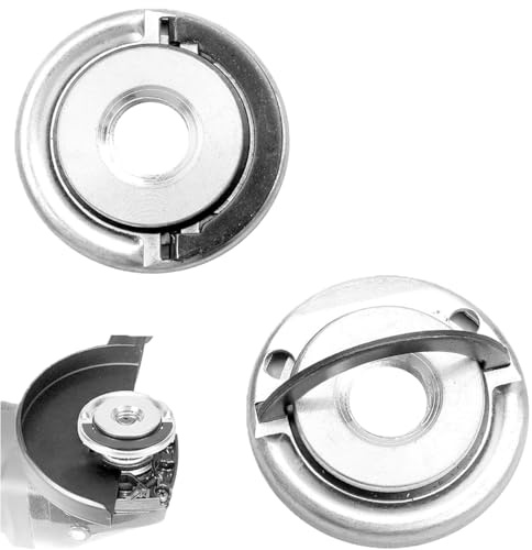 JOYVOX 2 Pcs M14 Quick Release Self Locking Flange Nut - Alloy Steel, Easy Installation, Secure Fit, Compatible with Various Angle Grinders