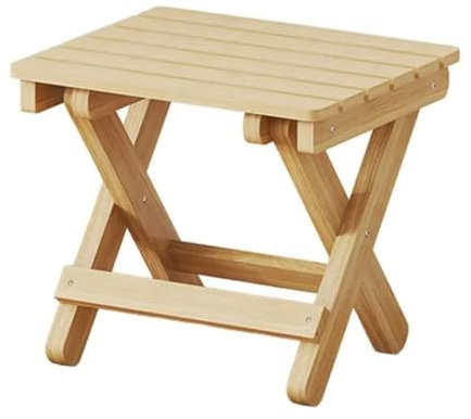 Begchy Piccolo sgabello pieghevole portatile in legno sedia leggera pieghevole sgabello poggiapiedi pieghevole per esterni 28 x 26 x 22 cm
