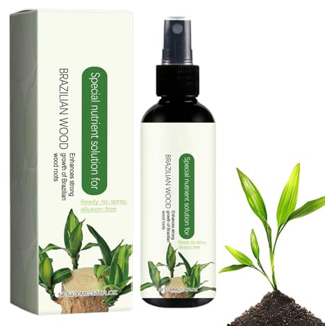 Abono brasileño para madera, alimento brasileño para plantas de madera | Fertilizante para plantas de interior de madera brasileña Lucky - Solución nutritiva de madera brasileña, abono para plantas de