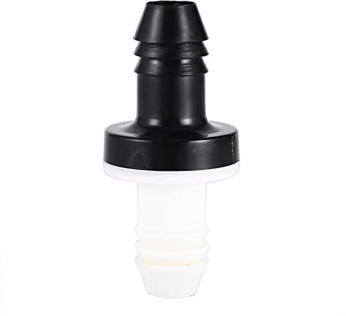 ABS Rückschlagventil 10mm 3/8 Zoll Silikonkautschuk-Inline-Rückschlagventil One Way Wasser Rückschlagventile Harz Gehäuse Silikongummi Membran 2-Port Kompression für Kraftstoff Gas Luft
