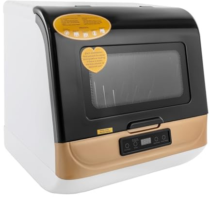 Tischgeschirrspüler, Mini Geschirrspüler, Spülmaschine mit 3 Reinigungsmodi, Touch-Steuerung, 800W Tischspülmaschine für Wohnungen, Schlafsäle