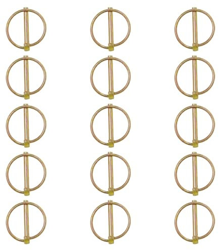 Lynch Pin, Coppiglie ad Anello, Copiglie Clip agricoli, Spine a Scatto, Perno a Scatto, Anello O Pin Trattori, Perno di Sicurezza di Tipo O, 15 Pezzi Tipo O Perno di Fissaggio per Auto, Falciatrici