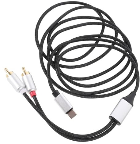 OFFSCH 2m Type-c to Rca Audio Cable Converter Rca to Usb- Adapter and Versatile for Multiple Devices