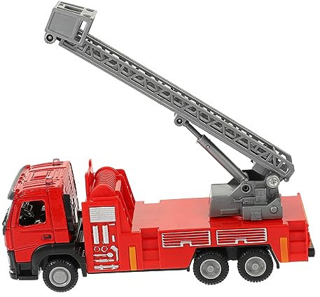 ibasenice LKW Kinder Spielzeugauto-Modell Kinderlastwagen LKW-Spielzeug Interessantes Autospielzeug Lernspielzeug Lastwagen Für Kinder Spielzeuglastwagen Gehirnspielzeug Feuerwehrauto Rot Legierung