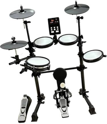 MJHYUGR Baterías Electrónicas para Adultos Portátiles Profesionales Y Principiantes con 5 Tambores 3 Platillos Y Un Bombo. baterias electronicas Profesionales