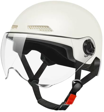 AOOPOO Fahrradhelm für Herren Damen, Atmungsaktiv Fahrradhelm mit Visier, Leichter Halbhelm, Radfahrer Rollerhelme mit Abnehmbarer Sonnenschutzkappe, Allround Helm für E-Bike, Mountainbike & Citybike